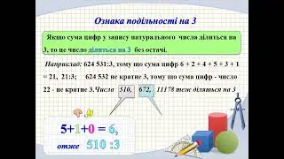 Подільність натуральних чисел.