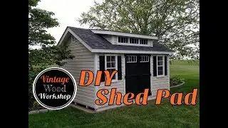 Building a Shed Pad on a Budget by Hand. DIY How to