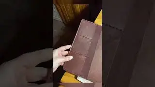 Краткий обзор на блокнот ручной работы из натуральной кожи.