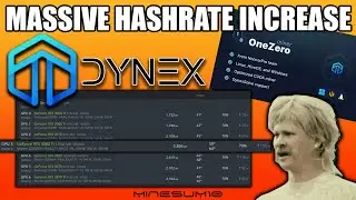 NEW DYNEX Miner - OneZeroMiner - MASSIVE HASHRATE INCREASE!  More profitable than KASPA & NEXA now