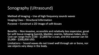 Types of Medical Imaging - Sonography, Radiography, and Nuclear Medicine