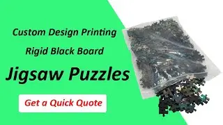 Custom Print 500/1000 Piece Blue Board Black Board Jigsaw Puzzles - Cardboard Puzzle Factory