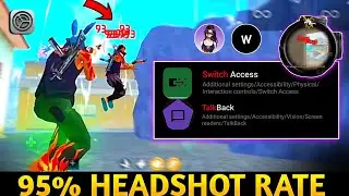 NEW Talkback + Switch access BRASIL Settings 2023 | Enable THIS settings for MORE HEADSHOT freefire🗿