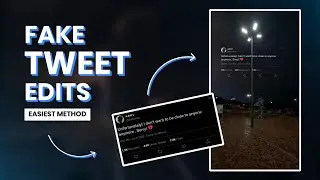 Easiest Way to Make Fake Tweet Edits | Aesthetic Tweet Reels Editing