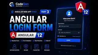 Angular web app ~ Part 3( login form & redirection to dashboard)