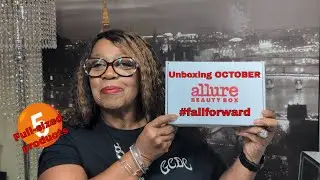 ALLURE BEAUTY BOX  October Unboxing/5 full-size items #seasonedbeautiesunbox #allurebeautybox