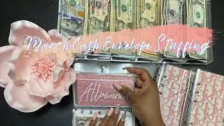 March 2021| Cash Envelope Stuffing| Bi Weekly Pay| Paycheck #1| Count With Me
