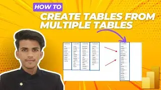 How To Create A Table from Multiple Tables using DAX in Power BI Desktop 2025 | Power BI Tutorials