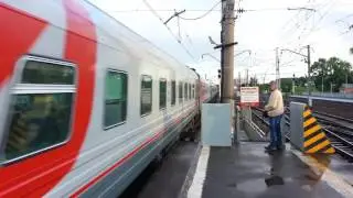 Электровоз ЧС7-229 (ТЧЭ-1) со скорым поездом 106 