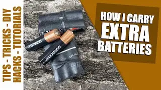 How I store my extra batteries - inner tube hack