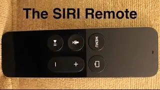 The Apple TV SIRI remote