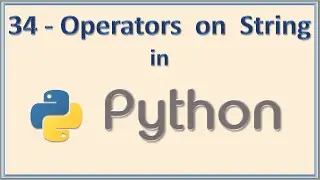 34 Working of Operators on String