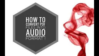 Convert your PDF file to an Audiobook | PDF Reader | Books made easy !