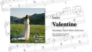 [Piano Sheet Music] Laufey - Valentine