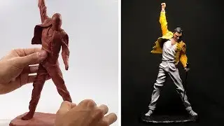 Freddie Mercury Sculpture (Time lapse)  | QUEEN