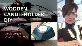 Simple candleholder DIY. Unique Fall 2022, Thanksgiving and Christmas decor.