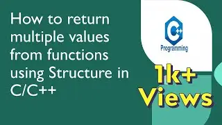 How to return multiple values from function using structure in C/C++