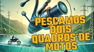 Pegamos dois quadros de motos na pesca magnética!