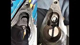Sooty EGR valve clean up basic maintenance operation.