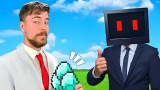 Mr.Beast က Diamonds တွေပေးခဲ့တယ်! | စာတွေထဲကအတိုင်း ဖြစ်လာတဲ့ Minecraft !!! 5