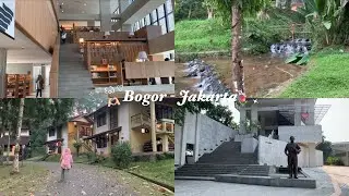 Bogor -Jakarta Vlog🫧🫶🏻🌷// perpustakaan ismail marzuki, villa bogor