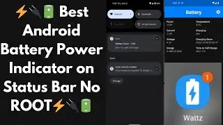 Install Android’s Battery Power/Charging indicator App.