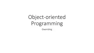Overriding in Java