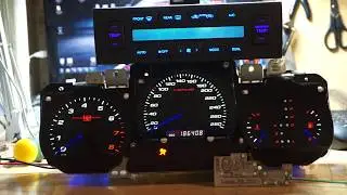 Lexus GS430 пересвет приборной панели и климата