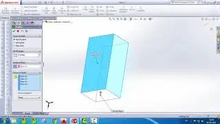 Solidworks Tutorial......How To Use Draft Feature Tool.