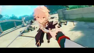 Aether Saves Nahida life #genshinimpact #anime @flameyt0566 @Braxophone