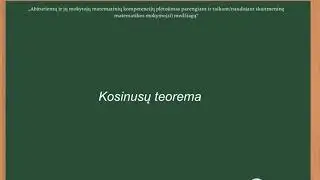 Kosinusų teorema