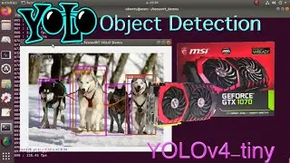 YOLOv4-tiny Object Detection on NVIDIA GPU GTX1070