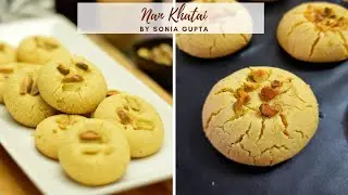 Easy Eggless Nankhatai Recipe | Besan Semolina Nankhatai Recipe | Indian Ghee Biscuits