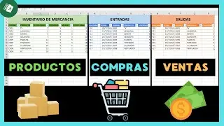 🚀 [ EXCEL ] Cómo Hacer un SISTEMA de ADMINISTRACION de INVENTARIOS con ENTRADAS SALIDAS Y STOCK