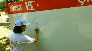 EyüpSultan 15 Temmuz Etkinliği Karikatür Etkinliği