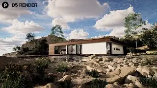 D5 Render 2.3 - Realistic Lake House #1 (exterior render)