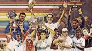Tennis Grand Slams since 1968 - Open Era Grand Slam titles bar chart race (1968 - 2021)