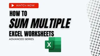 How to sum the same cell across multiple sheets in Excel | Excel Consolidation