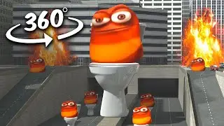 360° VR Skibidi Toilet Oi Oi Oi Red Larva 4