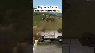 Big crash Rallye Regione Piemonte CREW OK #rally #rallye #fun