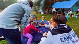 Семейный сплав. Вечер первого дня.