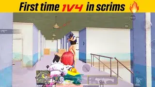 First 1v4 clutch in scrims 🔥😈 | bgmi scrims clutch highlights | iPhone 11