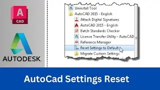AutoCad settings reset to Default