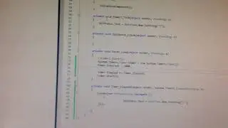 Visual studio digital clock