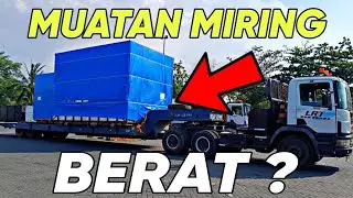 KEMPES BAN JADI MIRING ‼️ 5 LOWBED TRUK TRAILER PARKIR MUNDUR