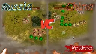 ЭПИЧНЫЙ БАТЛ РОССИИ И КИТАЯ в War Selection! Кто ПОБЕДИТ?! #warselection #стратегия #битва