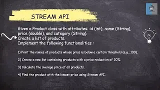Java 8 Stream API - 45 Implement filter, reduction, average, min in a program || Most Asked