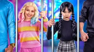 Wednesday Addams and Enid Are Children | The Rich Father ENID vs. WEDNESDAY'S Father