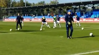 «Динамо» — «Арсенал»: предматчевая разминка команд