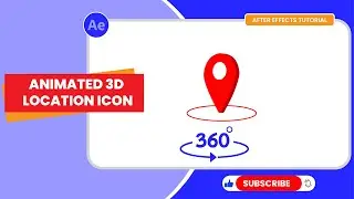 After Effects Tutorial - Animated 3D Location icon